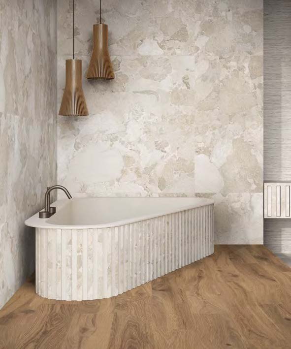 Baignoire et habillage carrelage te céramique pour salle de bain Tarento Carrelages