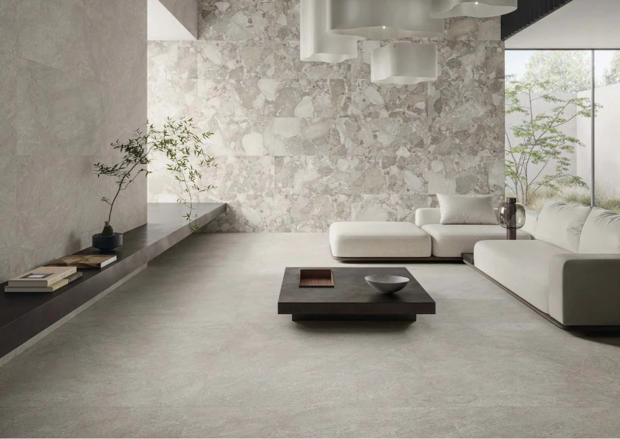 Carrelage effet pierre naturelle intérieur – Tarento Carrelages Volmerange-les-Mines