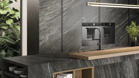 Revêtement intérieur effet pierre pour cuisine